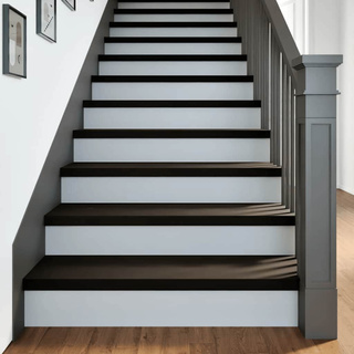 Stopnie schodowe 12 szt. brązowoczarne 100x25x2 cm lite drewno dębowe
