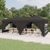 Składany namiot imprezowy ze ściankami, antracytowy, 3x6 m vidaXL