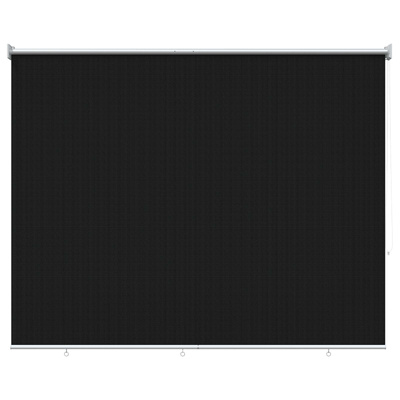 Roleta zewnętrzna 90% blokada UV Czarny 200 x 140 cm HDPE