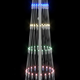 Choinka świąteczna LED z podstawą Wielokolorowe 250 cm Metal