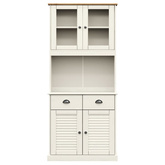 Kredens VIGO, biały, 78x40x175 cm, lite drewno sosnowe