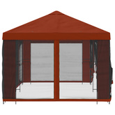 Altana z bokami 6 x 3 m terakota Poliester i Stal 190