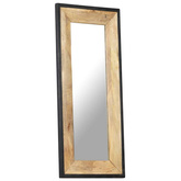 vidaXL Lustro, 110 x 50 cm, lite drewno mango