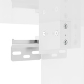 vidaXL Wiszące szafki telewizyjne, 2 szt, białe, połysk, 40x34,5x40 cm