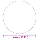 vidaXL Lustro ścienne, 40 cm, okrągłe, szklane