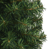 Smukła sztuczna choinka ze stojakiem, zielona, 150 cm, PVC