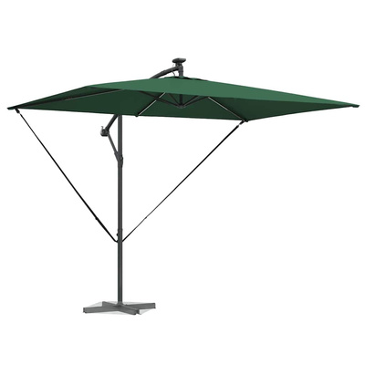 Parasol plażowy Ze LED Lights Zielony 294 x 200 x 270 cm