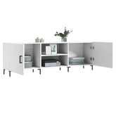 vidaXL Szafka pod TV, biała, 150x30x50 cm, materiał drewnopochodny wariant 6