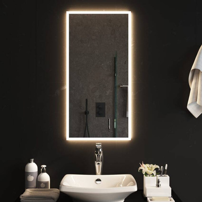 vidaXL Lustro łazienkowe z LED, 40x80 cm