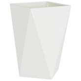 Donica 2 pcs Biały 50 x 50 x 75 cm Stal