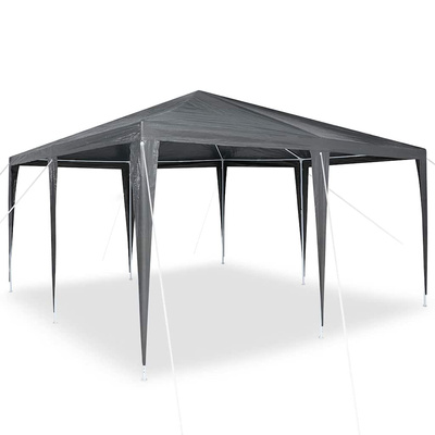 Namiot Imprezowy Antracyt 400 x 400 x 266 cm Polietylen i Stal