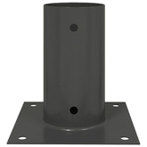 Okrągły kotwicy gruntowej 12 pcs antracytowy 15 x 15 x 15 cm