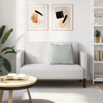 Poduszka na plecy Jasnoszary 60 x 20 x 50 cm Tkanina sztruksowa