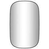 vidaXL Lustro ścienne, czarne, 80x50 cm