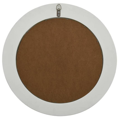 vidaXL Lustro ścienne w stylu barokowym, 50 cm, białe