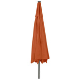 Parasol ogrodowy z LED, 400 cm, terakota
