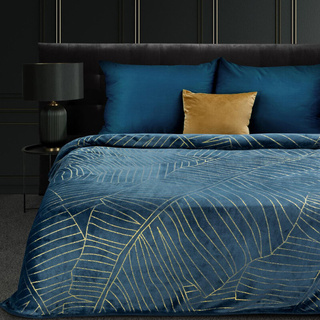 Koc granatowy 150x200