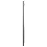 vidaXL Lustro łazienkowe, wysoki połysk, szare, 40x1,5x37 cm, płyta