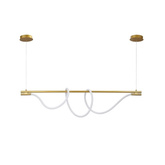 Nowoczesna spiralna lampa wisząca Czarna 150cm 360° 45W 3000K Abruzzo Spirali