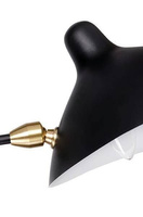 Kinkiet RAVEN WALL UP 2 czarny z wysięgnikiem