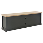 vidaXL Szafka pod TV, czarna, 120 x 30 x 40 cm, drewniana