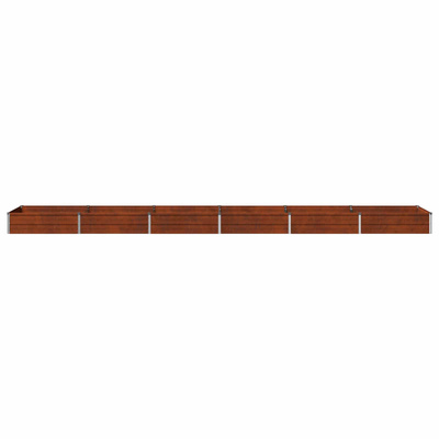 Podniesione Łóżko Ogrodowe Rdzawy 480 x 80 x 24 cm tektura