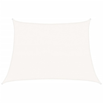 Żagiel przeciwsłoneczny, 160 g/m?, biały, 4/5x3 m, HDPE