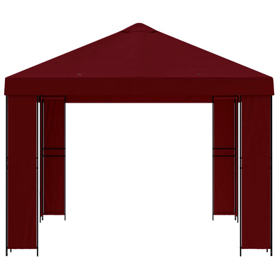 Altana 4 × 3 m bordowy Poliester i Stal 190 gsm