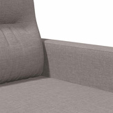 Sofa 3-osobowa, kolor taupe, 180 cm, tapicerowana tkaniną