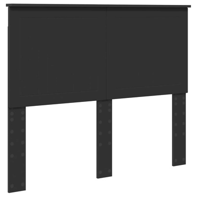 Ramka łóżka Czarny 120 x 200 cm Lite drewno sosnowe