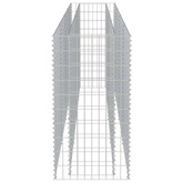 vidaXL Podwyższona donica gabionowa, galwanizowana stal, 360x50x100 cm