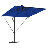 Parasol plażowy 249 x 249 x 250 cm Poliester i aluminium