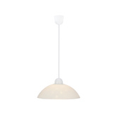 Fanusa Lampa Wisząca 1X60W E27 Klosz Biały Z Wzorem
