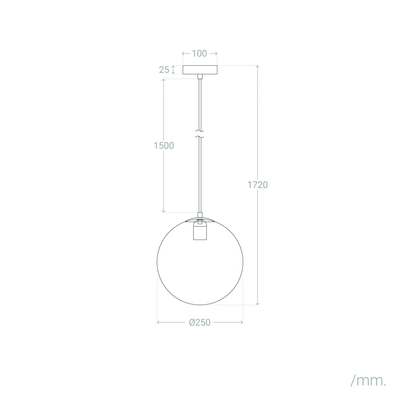 Lampa Wisząca Złota Szklana Kula Abruzzo Lazzur