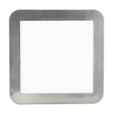 Plafon do łazienki NEXIT minimalistyczny – srebrny satynowy 22,5 cm – plafon z funkcją ściemniania LED 3000K 12W IP44 