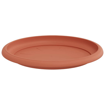 Okrągły Talerzyk Kwiatowy 24 pcs Czerwony ceglasty ? 14 x 2 cm