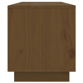 vidaXL Szafka pod TV, miodowy brąz, 140x35x40 cm, lite drewno sosnowe