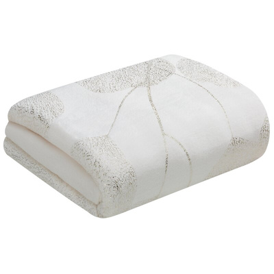 Koc Fla biały 150x200