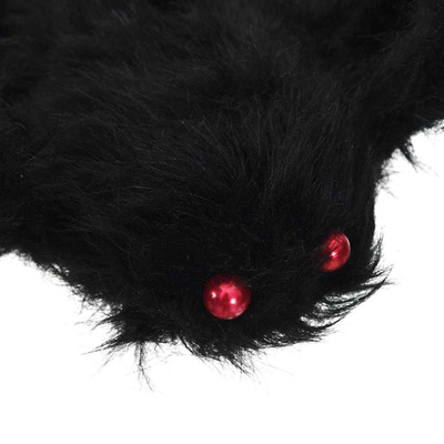 Dekoracja Pająka na Halloween 6 pcs Czarny 75 cm
