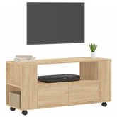 vidaXL Szafka pod TV, dąb sonoma, 102x34,5x43, materiał drewnopochodny