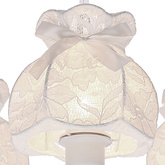 Lampa wisząca z abażurami Rossini biała potrójna do salonu E27