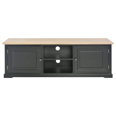 vidaXL Szafka pod TV, czarna, 120 x 30 x 40 cm, drewniana