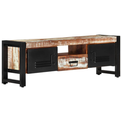 vidaXL Szafka pod TV, 120 x 30 x 40 cm, lite drewno odzyskane
