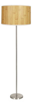 Lampa podłogowa satynowa abażur z fakturą sosny Timber Candellux 51-56705 