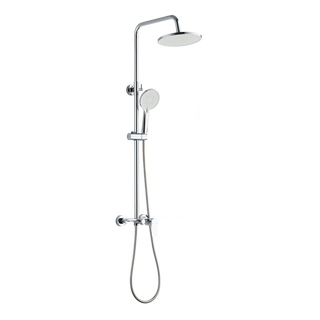 Deszczownia z baterią natryskową rikia chrom AU-24-B01-G Invena