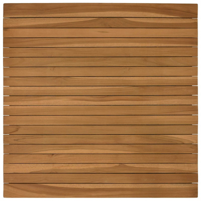 Blat stołu 70 x 70 x 3,5 cm Kwadrat Lite drewno teakowe