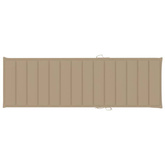 vidaXL Leżak z beżową poduszką, impregnowane drewno sosnowe