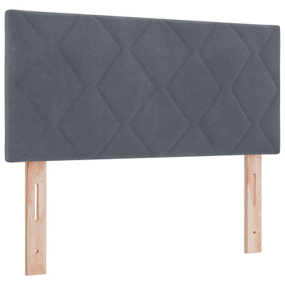 Łóżko z pojemnikiem i materacem LED ciemnoszary 100 x 200 cm