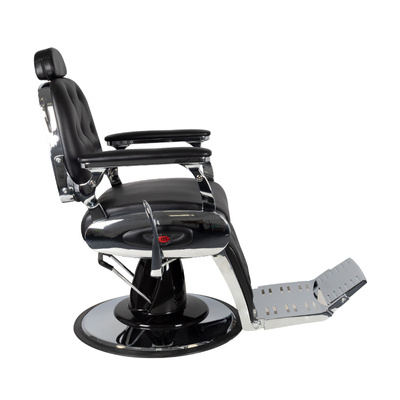 Gabbiano fotel barberski Pietro czarny 133508