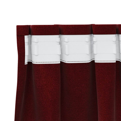 Zasłony zaciemniające 2 pcs Czerwone wino 140 x 260 cm Aksamit